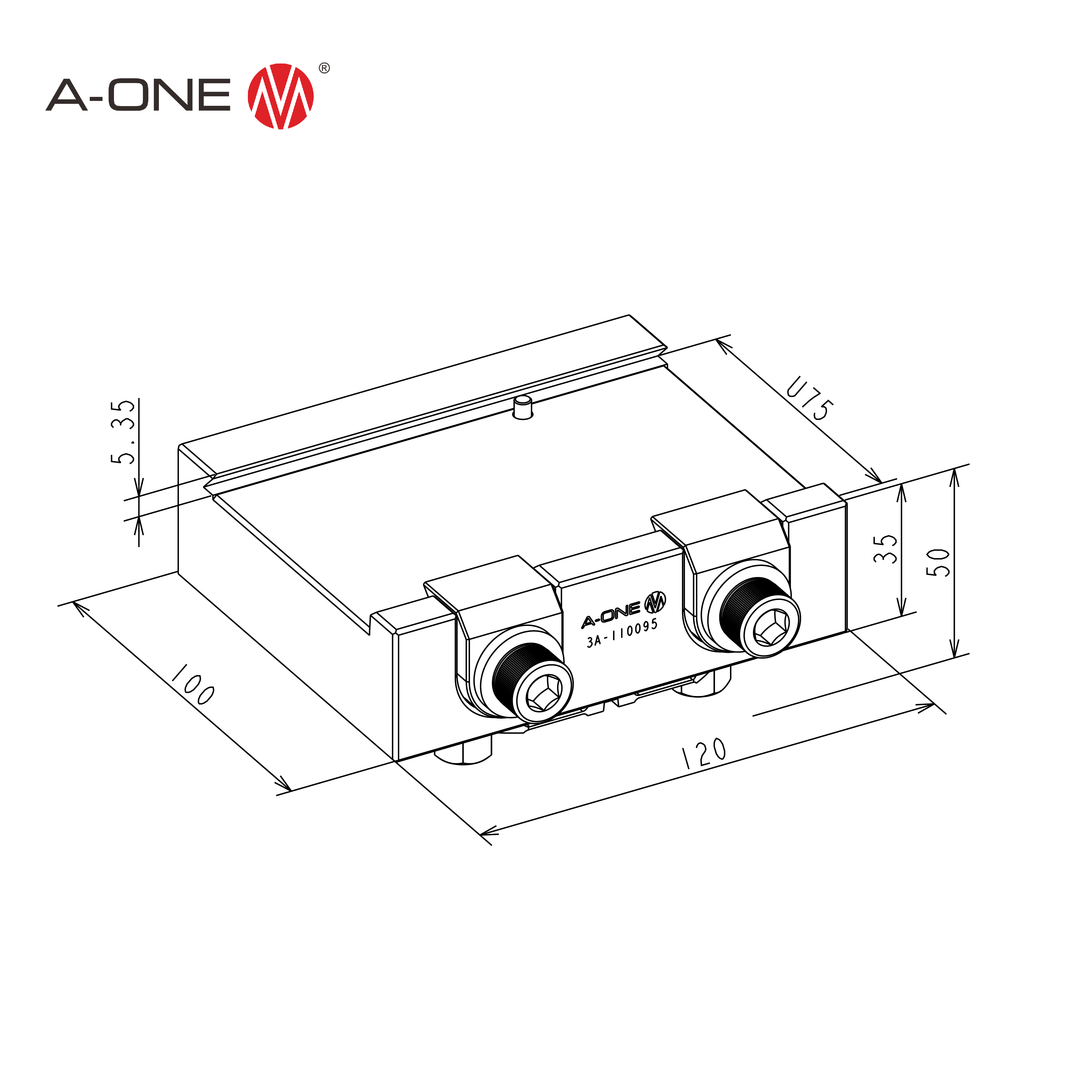  U75 Dovetail holder with G plat 3A-110095