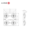 Zero-point positioning chuck -quatro 3A-110107/3A-110108