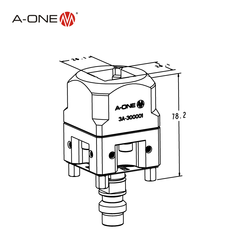 Square 25*25mm electrode holder 3A-300001