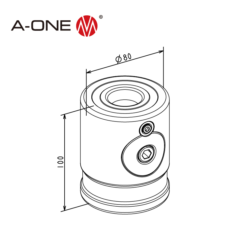 Pull down cylindrical fixture 3A-800004