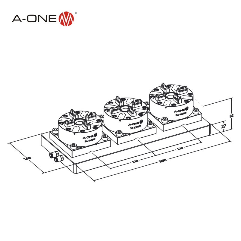 Three-fold chuck 3A-100924