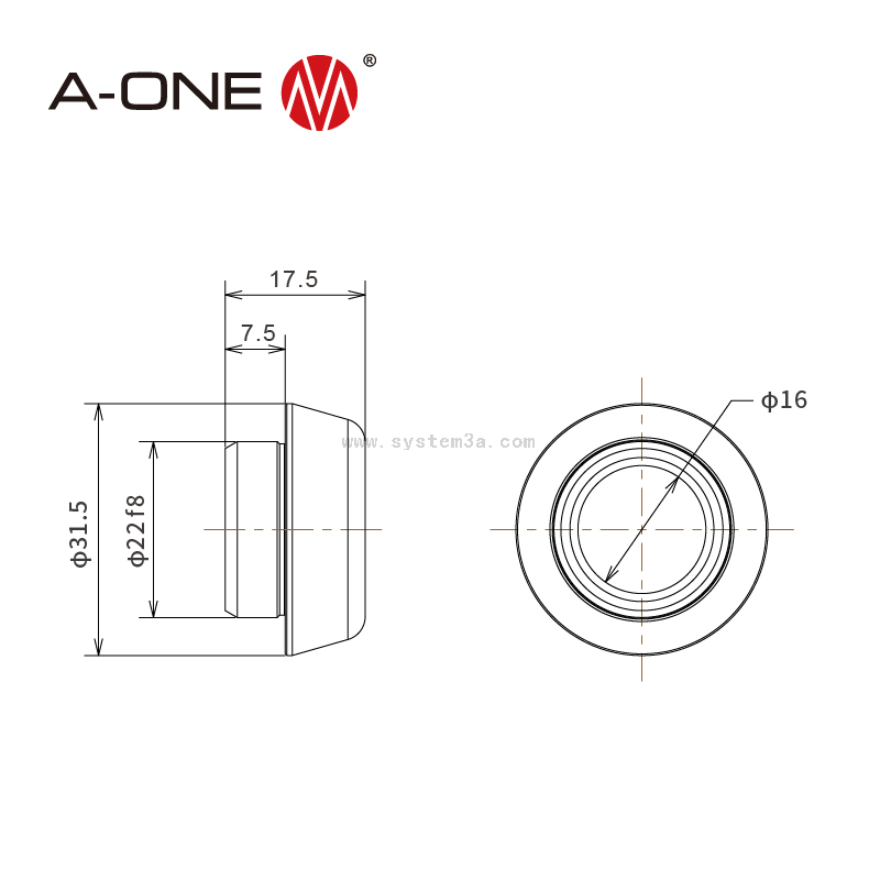 Pull down cylindrical fixture 2232Rough positioning ring