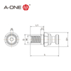 Pull down cylindrical fixture Diamond chucking spigot set