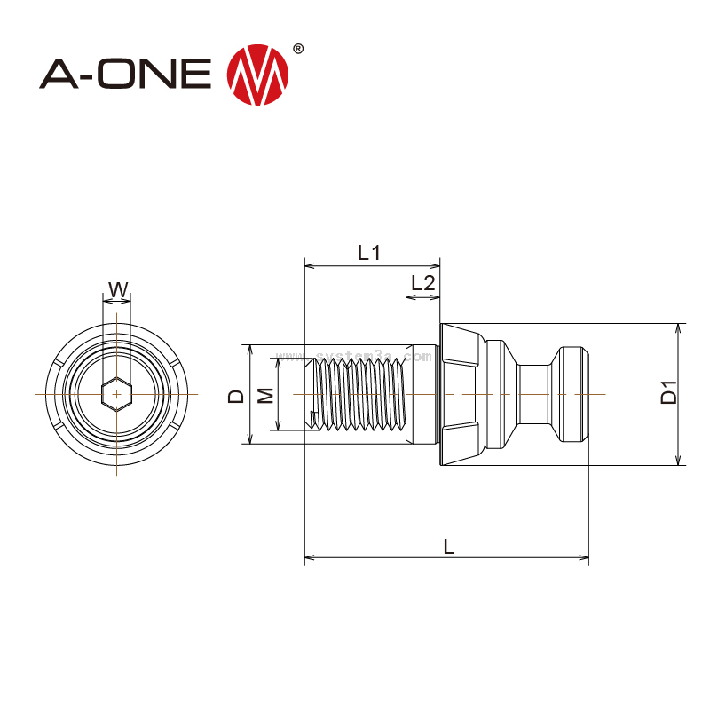Pull down cylindrical fixture Diamond chucking spigot set